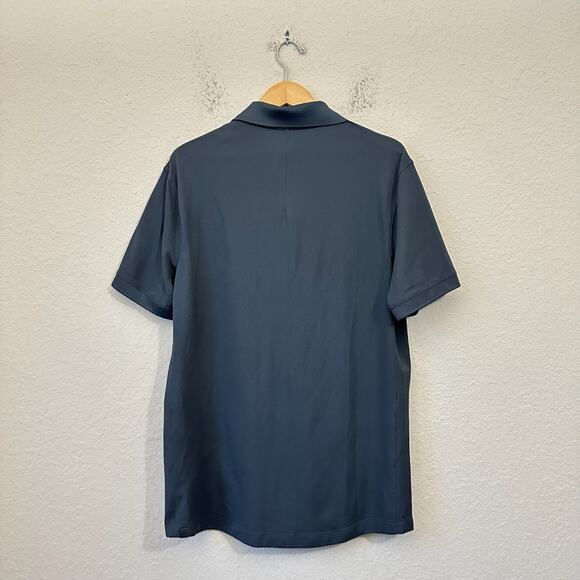 LULULEMON Evolution Polo Shirt Gray Short Sleeve Stretch Golf Performance - Picture 2 of 8